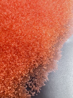 kwaliteit  Orange Plastic Blasting Media 0.5mm  Round Polyamide Polishing Sands fabriek