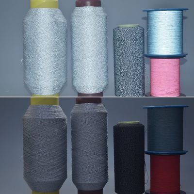 0.3MM Natuurlijk grijze kleur Hoge lichtreflecterende strook Reflecterende draad Reflecterend garen