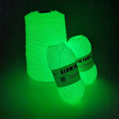 150D 2mm Glow Donker Garen groen Glow In The Dark Knitting Wool