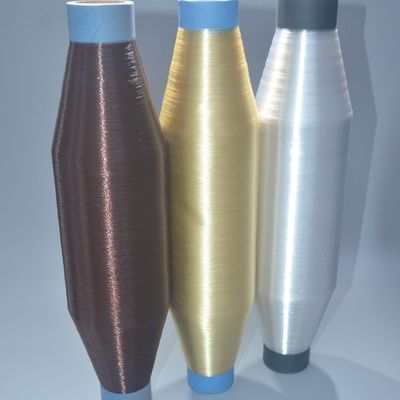 Polyesterfilamenten met een enkel filament met een lage verlenging
