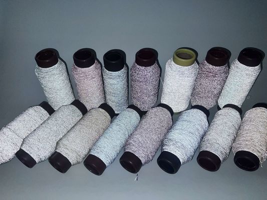 Grijzige kleur hoogreflecterend garen zacht reflecterend naalddraad reflecterend borduurdraad