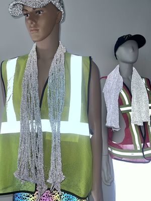 Reflecterend garen Reflecterend weefsel Hoog reflecterend breivezel Reflecterende kap