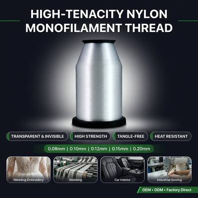 0.10 mm 0,12 mm 0,14 mm 0,15 mm 0,16 mm 0,18 mm 0,20 mm polyamide monofilament garen polyamide mono garen voor borduurmachine